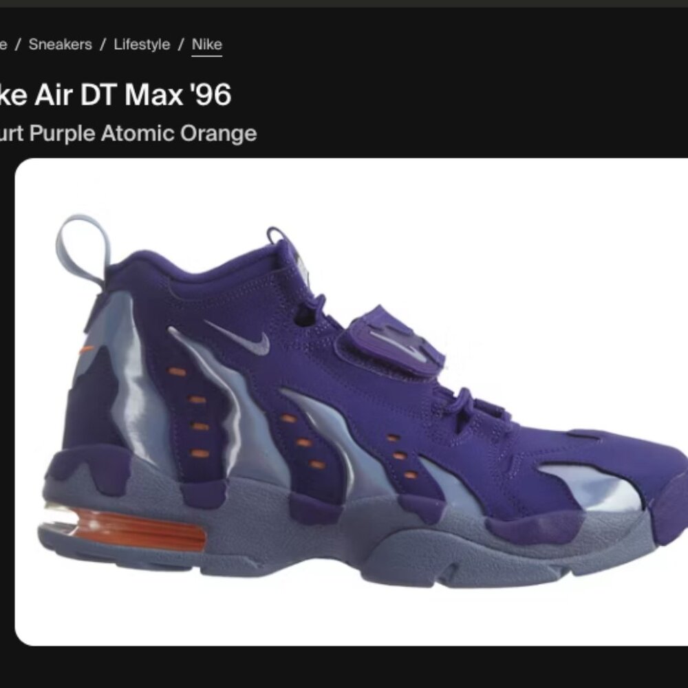 Nike Air DT Max ’96 – Court Purple & Atomic Orange (Size US 12)